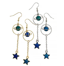 Load image into Gallery viewer, Planets &amp; Stars Mood Earrings

