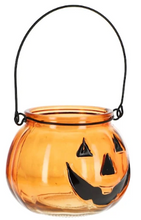 Load image into Gallery viewer, Jack-O-Lantern Tealight Candle Holder 4&quot;
