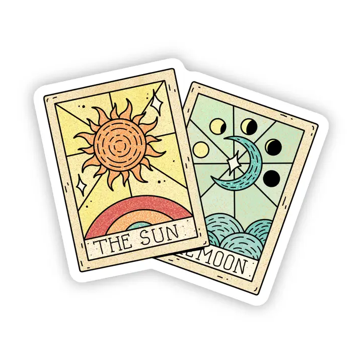 The Sun & The Moon Tarot Card Sticker