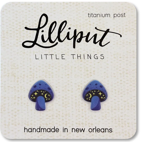 Cosmic Mushroom Earrings