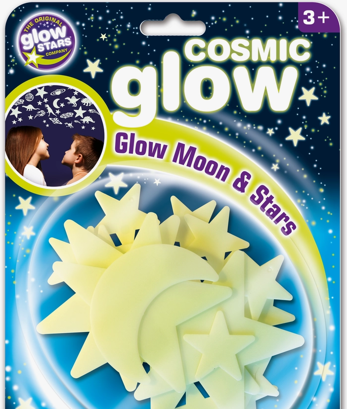 the Original Glow Stars Cosmic Glow Moon & Stars