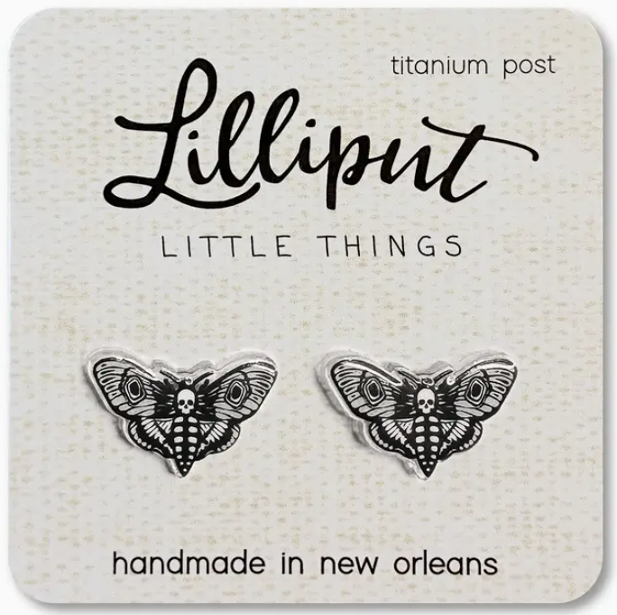 Death's Head Moth Earrings