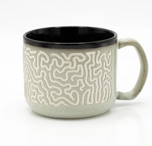 Load image into Gallery viewer, Brain Coral Hand Carved 15 oz Ceramic Mug
