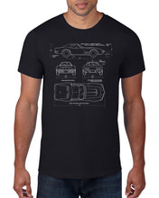 Load image into Gallery viewer, Architee Corvette Stingray Blueprint T-Shirt - Black
