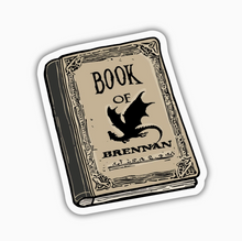 Load image into Gallery viewer, Fourth Wing Inspired Book of Brennan Sticker

