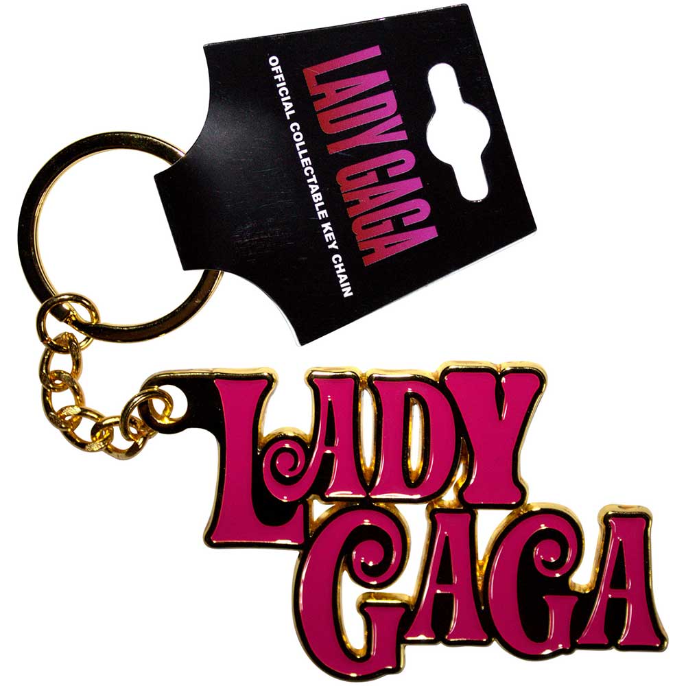 Lady Gaga Swirl Logo Keychain