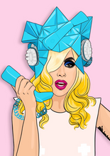 Load image into Gallery viewer, Lady Gaga Illustrated Art Print A3
