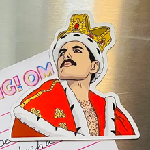 Load image into Gallery viewer, Freddie Mercury Die Cut Crown Magnet
