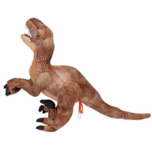 Load image into Gallery viewer, Wild Republic Dinosauria Velociraptor Stuffed Animal - 17"

