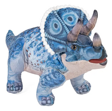 Load image into Gallery viewer, Wild Republic Artist-Dino Triceratops Stuffed Animal 15"
