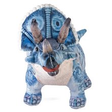 Load image into Gallery viewer, Wild Republic Artist-Dino Triceratops Stuffed Animal 15"
