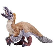 Load image into Gallery viewer, Wild Republic Artist-Dino Velociraptor Stuffed Animal 15"
