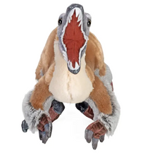 Load image into Gallery viewer, Wild Republic Artist-Dino Velociraptor Stuffed Animal 15"
