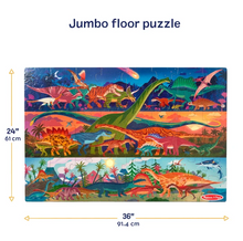 Load image into Gallery viewer, Melissa &amp; Doug Dinosaur Floor Puzzle - 48 Pieces
