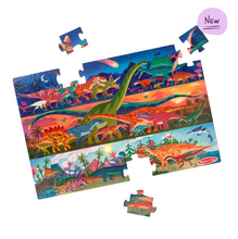 Load image into Gallery viewer, Melissa &amp; Doug Dinosaur Floor Puzzle - 48 Pieces
