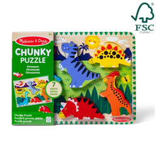 Load image into Gallery viewer, Melissa &amp; Doug Dinosaurs Chunky Puzzle - 7 Pieces
