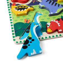 Load image into Gallery viewer, Melissa &amp; Doug Dinosaurs Chunky Puzzle - 7 Pieces
