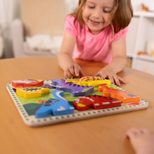 Load image into Gallery viewer, Melissa &amp; Doug Dinosaurs Chunky Puzzle - 7 Pieces
