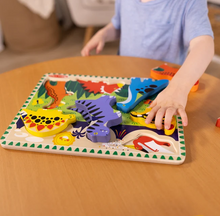 Load image into Gallery viewer, Melissa &amp; Doug Dinosaurs Chunky Puzzle - 7 Pieces
