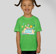 Load image into Gallery viewer, Toddler Sloan Museum of Discovery T-Shirts (Choose your color!)
