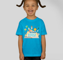 Load image into Gallery viewer, Toddler Sloan Museum of Discovery T-Shirts (Choose your color!)

