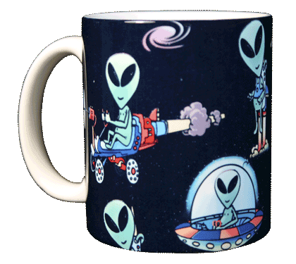 Alien Wrap Ceramic Mug