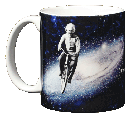 Einstein's Bicycle Ceramic Mug