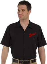 Load image into Gallery viewer, Buick Script Dickies® Buick Mechanic Shop Shirt - NAVY BLUE
