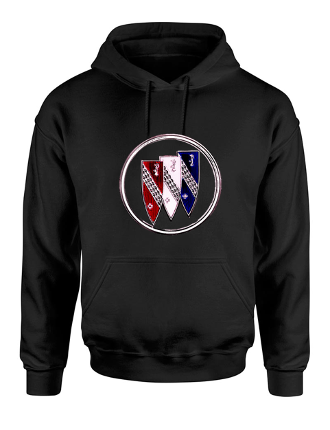 Adult Buick 1960s Shield Hoodie (Small-4XL) - Navy or Black