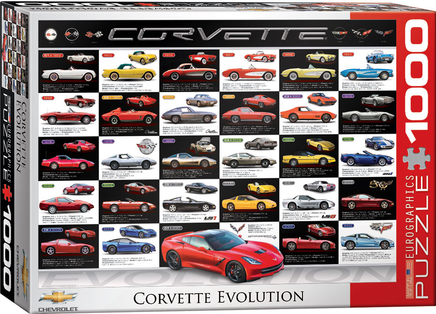 Corvette Evolution 1,000 Piece Puzzle