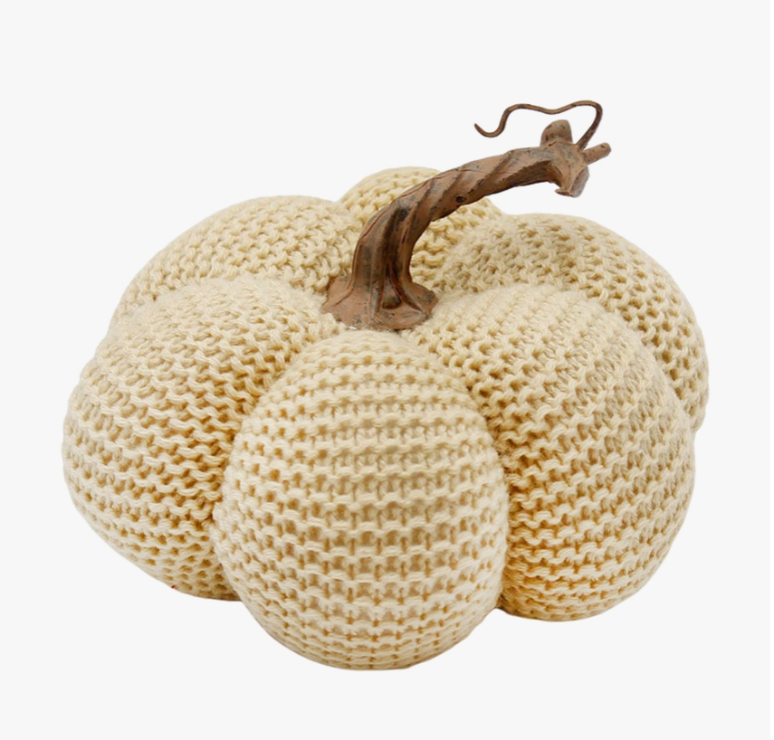 Tan Knit Pumpkin 7.75
