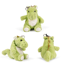 Load image into Gallery viewer, LITTLE Living Nature Clips Dragon Stuffed Animal Keyring
