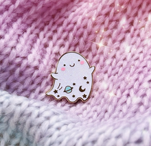 Load image into Gallery viewer, Glitter Ghost Enamel Pin
