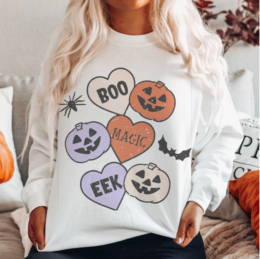 Boo, Magic, Eek Halloween Sweater