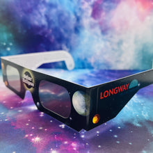 Load image into Gallery viewer, Eclipse Viewing Glasses with Longway Planetarium Logo
