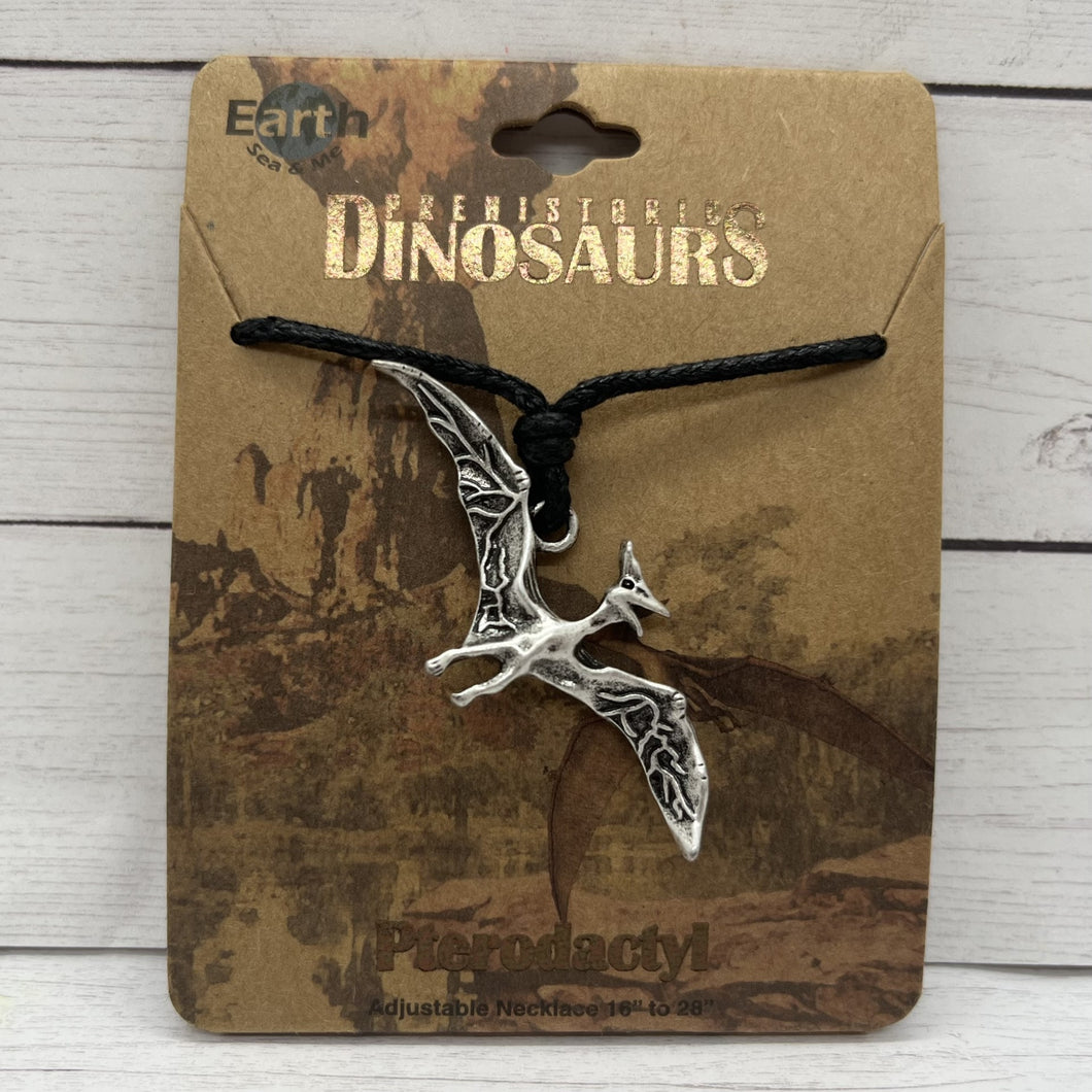 Pterodactyl Dinosaur Cord Necklace