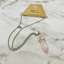 Load image into Gallery viewer, Rose Quartz Pendant Necklace
