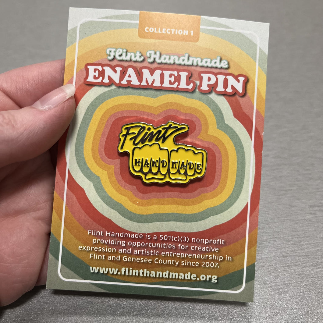 Flint Handmade Enamel Pin - Choose Your Color!