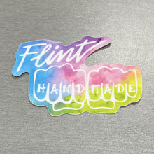 Load image into Gallery viewer, Flint Handmade Tie Dye Logo Vinyl Sticker
