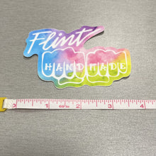 Load image into Gallery viewer, Flint Handmade Tie Dye Logo Vinyl Sticker
