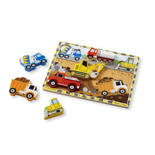 Load image into Gallery viewer, Construction Chunky Puzzle 6 Pieces - Melissa &amp; Doug
