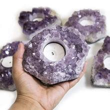 Load image into Gallery viewer, Amethyst Candle Holder
