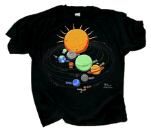Load image into Gallery viewer, Youth Solar System Glow-in-the-Dark T-Shirt
