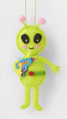 Alien Felt Ornament