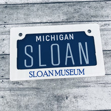 Load image into Gallery viewer, Michigan Custom Name Plate (Names T-Z &amp; License Plate Frame)
