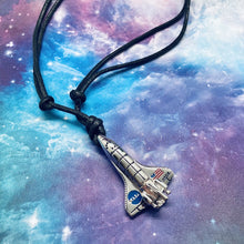 Load image into Gallery viewer, Space Shuttle Pendant Necklace
