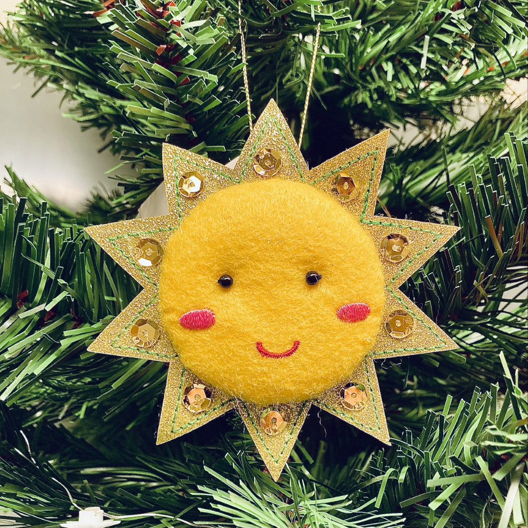 Felt Sun Ornament
