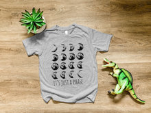 Load image into Gallery viewer, Youth It&#39;s Just a Phase T-Shirt - Gray
